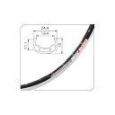 ALEXRIMS(アレックスリム) 700Cダブルウォールアルミリム DM-18 700C(32H) ブラック