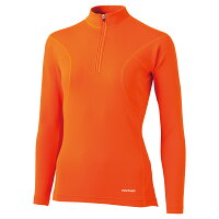 ファイントラック(finetrack) フラッドラッシュジップネック Womens M CH(クロームオレンジ) FWW0122の画像