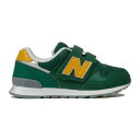 new balance(j[oX) PO313 KIDS LIFESTYLE (LbY CtX^C V[Y) 19.0cm GREEN~YELL PO313 GR