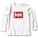 HELLY HANSEN(w[nZ) KIDS LONG SLEEVE LOGO TEE(LbY OX[u S eB[) 140 W HJ32055