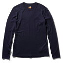 icebreaker(アイスブレイカー) 【21秋冬】200 OASIS LS CREWE(200 オアシス ロングスリーブ クルー)メンズ M ミッドナイトネイビー(MI) IX20190