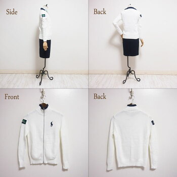 【BLUELABELbyRalphLauren】ラルフローレンブルーレーベルUSOPENニットトラックジャケット/WHITE【あす楽対応】