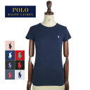 【メール便送料無料!】SALE ラルフローレン ポロ レディース コットン ソリッド クルーネック TシャツPOLO by Ralph Lauren T-Shirtメール便可