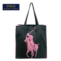 <strong>ラルフローレン</strong> ピンクポニー エコ <strong>トートバッグ</strong>/ブラックPINK PONY by Ralph Lauren Tote Bag