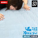 東京西川 ひんやり 敷きパッド セミダブル 120×205cm アイスプラス 冷やスゴッ!東洋紡 ツヌーガ 四隅ゴム付き 洗える 清潔 COOL 裏メッシュ パッドシーツ あす楽対応