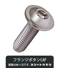 ステンレス　フランジボタンCAP　M6 × 20　【 4本入 】【SBZcou1208】