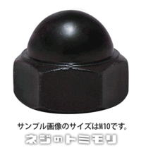 ステンレス／ブラックメッキ　袋ナット　M5　【 5個入 】