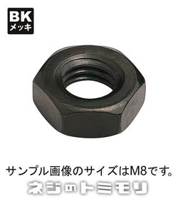 【7月はポイント10倍！】 ステンレス／ブラックメッキ　3種　六角ナット M6 【 8個入 】