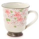 清水焼　マグカップ　「春の季」　　陶器　日本製　ギフト　プレゼント　誕生日　母の日　父の日　敬老の日　還暦祝い　米寿祝い　お祝い　