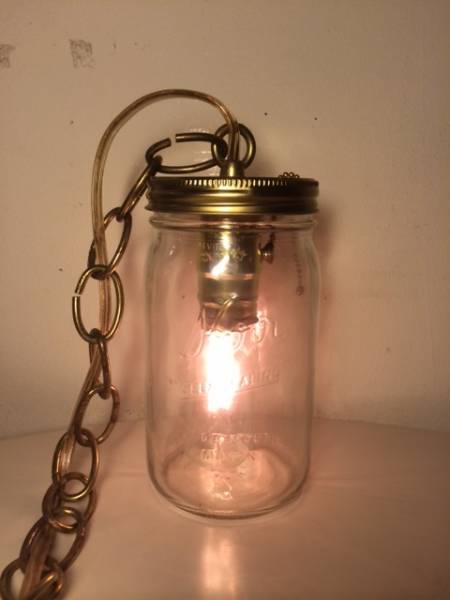 Vintage ヴィンテージ Mason Jar Lamp メイソンジャーランプ （kerr）