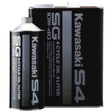 カワサキ　4サイクル　ジェットスキーオイル　S4 SG-10W-40　4L　1ケース（6本）