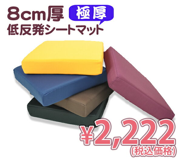 【8cm厚 低反発シートマット】クッション 座布団 一人掛けシートクッション 座ぶとん 北欧 カラフ北欧【2sp_120720_b】極厚の低反発ウレタンでじんわり★快適クッション 【春の新生活フェア2012】