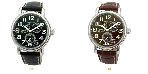 シーレーン 腕時計 時計　シーレーン SEALANE 腕時計 メンズ SE14-BK SE14-BR【楽ギフ_包装】 送料無料クロワッサン掲載！シーレーン 腕時計 SEALANE 腕時計 メンズ シーレーン 腕時計【送料無料】