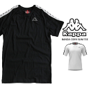 [残りわずか/Black Whiteのみ][旧モデル]カッパ Tシャツ Kappa BANDA COEN SLIM TEE 303UV10 半袖 ロゴ LA ストリートメンズ 男性 在庫処分 sale セール
