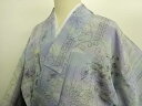 小紋 縮緬 ぼかし 花文様 着物【リサイクル】【中古】