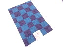 詩季 市松に華紋模様織出し八寸帯(日本製)【新品】