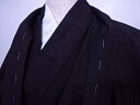 男物紬 アンサンブル 無地 着物【リサイクル】【中古】