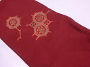 蜀江文に花模様刺繍名古屋帯【リサイクル】【中古】