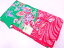 金彩ヱ霞に鼓・草花模様着物(長襦袢・八掛付)【アンティーク】【中古】