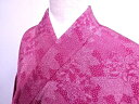 小紋 楓に秋草文 着物【リサイクル】【中古】