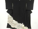 時代風景模様刺繍留袖(比翼付き)【アンティーク】【中古】