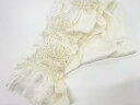 正絹 絞り菊模様帯揚げ【リサイクル】【中古】