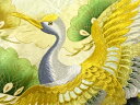 松・鶴模様刺繍男児着物(内袖・長襦袢付き) 袴・懐剣・末広・雪駄・お守りセット【アンティーク】【中古】