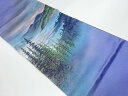 作家物 手描き風景模様袋帯【リサイクル】【中古】