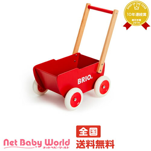  送料無料 ドールワゴン レッド BRIO ブリオ 木製 おもちゃ 人形車 手押し車 遊具・のりもの...:netbaby:10016878