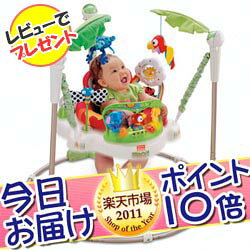 【レビューでもれなくプレゼント！】ポイント10倍★今日お届け★代引・送料無料★レインフォレスト・ジャンパルー フィッシャープライス Fisher-Price マテル社 遊具 歩行器 バウンサー【あす楽対応】【HLS_DU】
