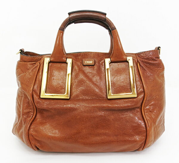 ◇【中古】　【Chloe　クロエ】　エテル 2WAY ハンドバッグ　3S0645-7A733　ハンドバッグ　ブラウン_10P30Nov14