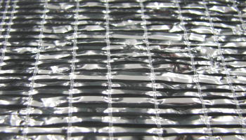 国産 遮光ネット 50-55％ カラミ織 シルバー （W2m×50m）紙管入り (ダイオミラー810MS) 