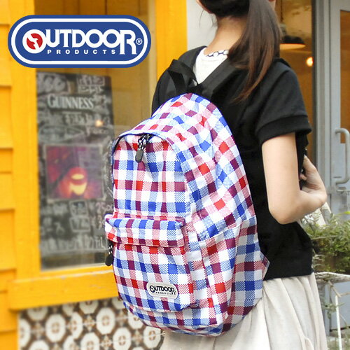 ★毎週抽選★レビューを書いて商品券GET♪【OUTDOOR PRODUCTS】 アウトドアプロダクツ アウトドア デイパック リュック リュックサック メンズ レディース りゅっく チェック柄 通学 かばん bag リュック 男女兼用 ODR-01 【送料無料】