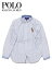 【送料無料】【あす楽対応】【楽ギフ_包装】【キッズ シャツ・ブルー×ホワイト】Polo Ralph Lauren kidsポロ ラルフローレン【M L XL】大人も着れるボーイズライン!!”ラルフローレンストライプビッグポニー刺繍シャツ”