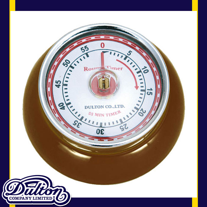 【 DULTON KITCHEN TIMER W/MAGNET BR 100-189BR 】 キッチンタイマー シンプル カワイイ タイマー クッキングタイマー マグネット 磁石 料理道具 料理小道具 キッチン雑貨 キッチン 雑貨 ダルトン キッチンタイマー ウィズ マグネット ブラウン【4■120サイズ相当】