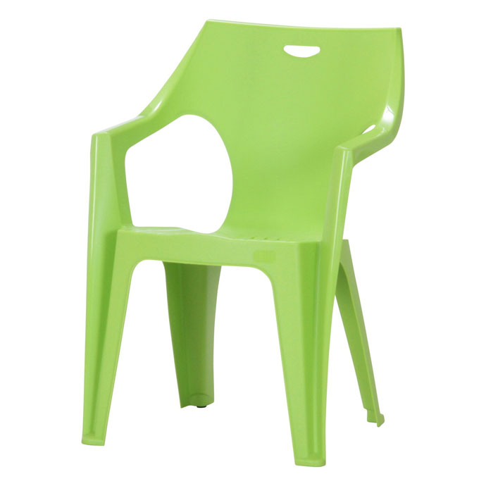 【 イタリア製 プラスチックガーデンチェア アンジェロ ライトグリーン 】 ガーデンチェア プラスチックチェア チェア 椅子 いす イス スタッキング 積み重ね可能 ガーデン ガーデンファニチャー プラスチック 屋外 野外 外 庭 不二貿易