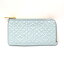 LOEWE コインケース 小銭入れ 財布 リピート REPEAT アナグラム 107.55.K 07 ライトブルー カーフレザー 革 エンボス加工 L字 レディース ギフト 箱 袋付き 東大阪店【Aランク】