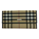 BURBERRY LONDON バーバリーロンドン ノバチェック ロングウォレット 2つ折り財布 長財布 メンズ レディース イタリア製 三国ケ丘店 IT79B1ASAQKW 【中古】 RM2835D