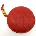 LOEWE ロエベ コインケース ベラスケス レザー ロゴ レッド系 ゴールド金具 レディース 女性 婦人 スペイン製 保存箱 保存袋 三国ケ丘店 IT2LA4L2PKAS 【中古】 RM4043D