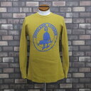 JJELADO ジェラード サーマルTシャツ ロングスリーブシャツ プリント COPELANDLUMBER トップス TOPS メンズ MENS 長袖 ロンT ワッフル マスタード SIZE40 三国ケ丘店 324214 【USED】 RM0072