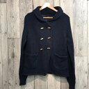 A.P.C. アー・ペー・セー アウター 長袖 厚手 カーディガン ニット ネイビー 紺 Mサイズ 綿 レディース 古着屋NEXT貝塚店【USED】RK884M