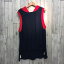 SASQUATCHfabrix. サスクワッチファブリックス ノースリーブ サマーニット トップス カットソー フード付き パーカー ネイビー 10ss Lサイズ COTTON メンズ 古着屋NEXT貝塚店【USED】RK4606M