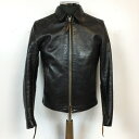 THE REAL McCOY'S ザリアルマッコイズ SINGLE BREASTED MOTORCYCLE JACKET J-25 シングルライダース STEERHIDE スレアハイド BUCO ジャケット モーターサイクル ブラック black 黒 メンズ 34 貝塚店 668070 【中古】 RK504G