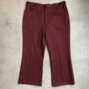 LEVI'S リーバイス 70's Mr.Levi's ポリエステルブーツカットパンツ Big E スタンプ エンジ メンズ W37 ヴィンテージ 三国ヶ丘店 698710 【中古】 RM1452H