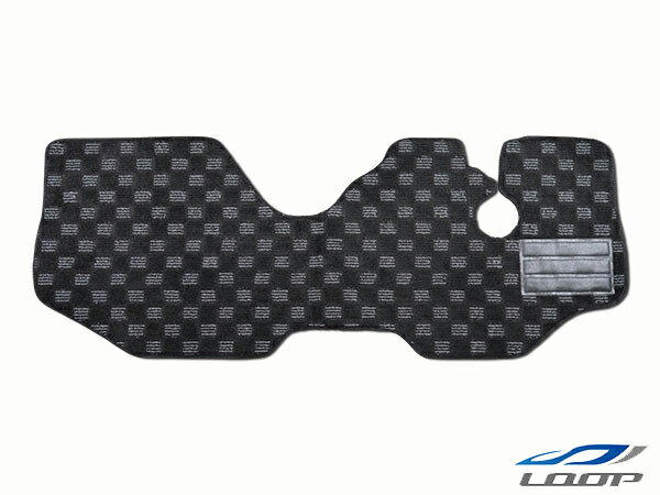 サンバートラック マット TT1 TT2 フロアマット チェック柄 ブラック/グレー MT車用 H11.2〜H24.2