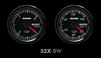 PIVOTピボットMINI(R56)用ブースト、水温の2連メーター52X-BW