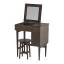●【送料無料】【代引不可】emo エモ Dresser&Stool ドレッサー&スツール EMM-3140BR「他の商品と同梱不可/北海道、沖縄、離島別途送料」