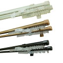 ●【送料無料】伸縮カーテンレール クロスライド 4mダブル(2.1-4.0m)「他の商品と同梱不可/北海道、沖縄、離島別途送料」