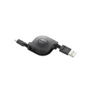 ☆エレコム 2A対応充電専用microUSBケーブル(巻き取りタイプ) MPA-AMBCR2U07BK