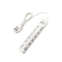 ☆エレコム 一括&個別スイッチ付 雷ガードタップ T-K8A-2625WH